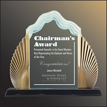 Phoenix Wave Clear Acrylic Trophy