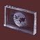 Lucite embedment with Globe