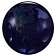 Blue world globe