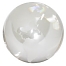 Clear world globe lucite