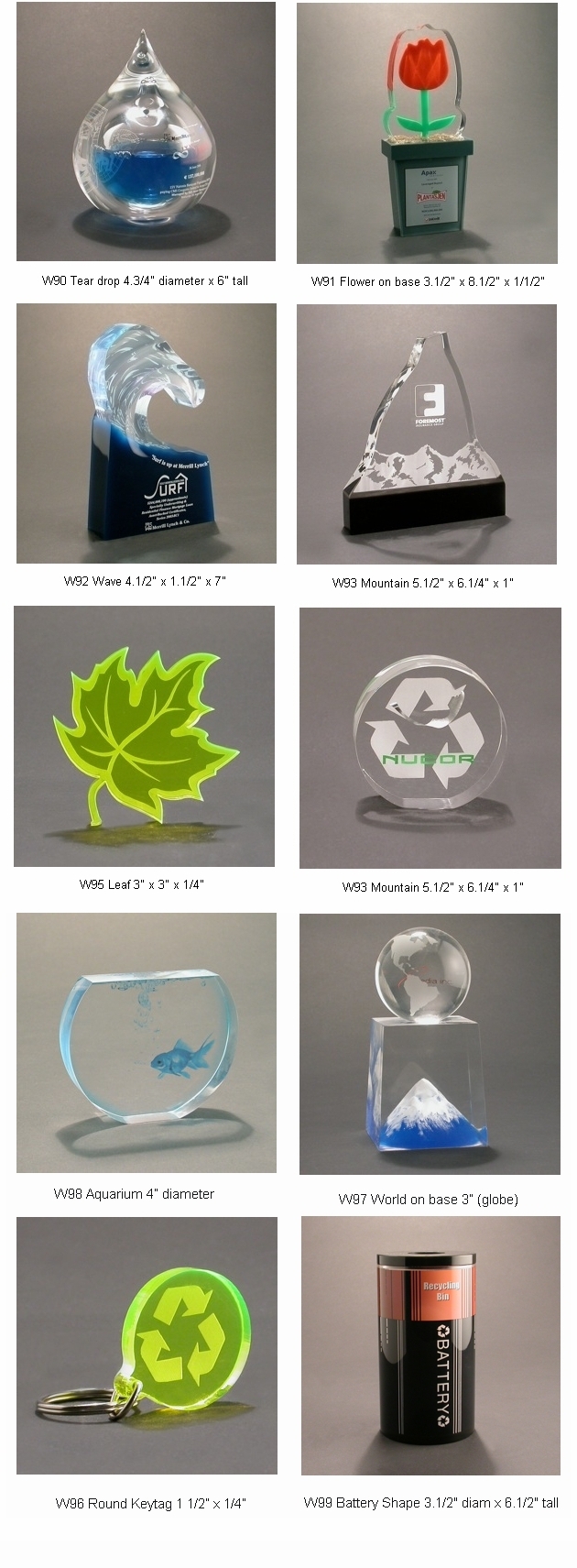 Lucite Ecological Showcase