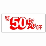 Up to 50% off Banner