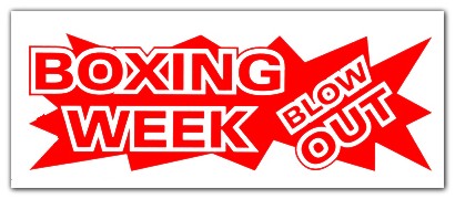 Boxing Week-Blow Out Banner