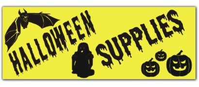 Halloween Supplies Banner