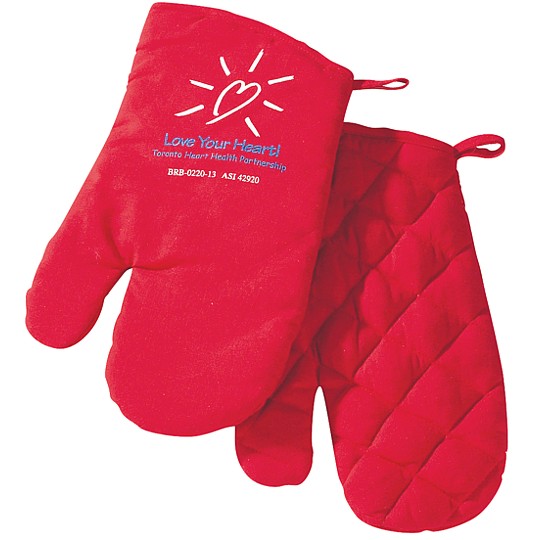 Pair of BBQ oven mitts