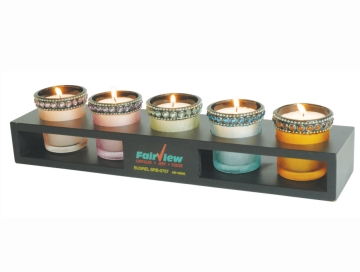 Multicolor candle holder
