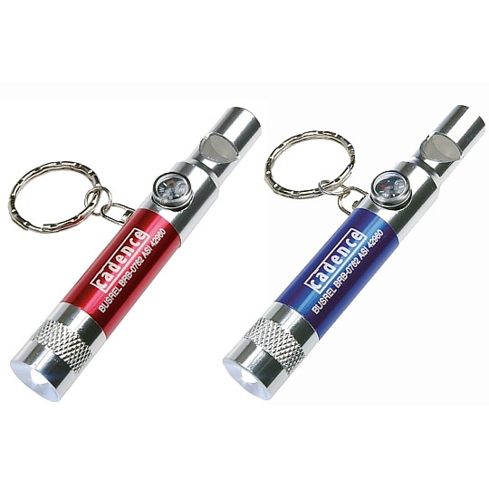 Power whistle with LED light