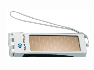 Solar flashlight with 3 bright LED lights