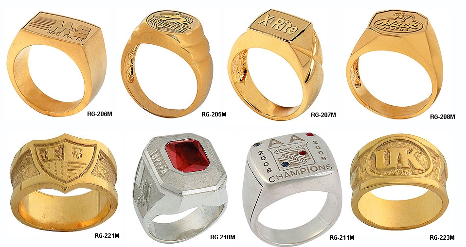 Gold and Silver Rings