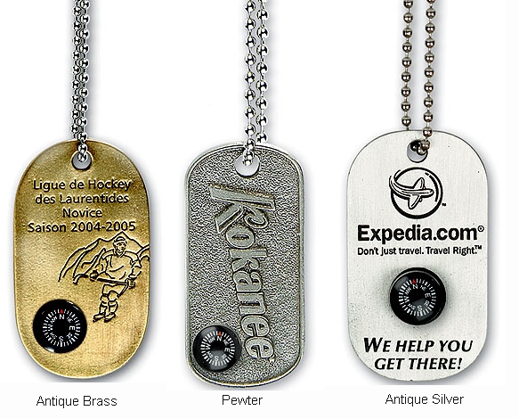 Compass Dog Tags