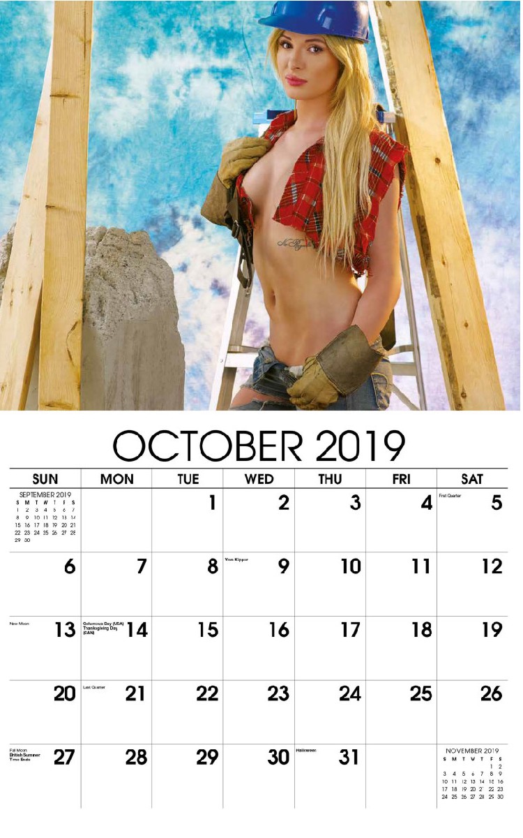 Building Babes Calendar - October