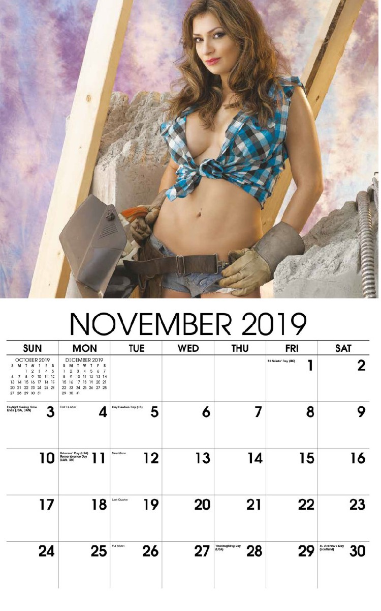Building Babes Calendar - November