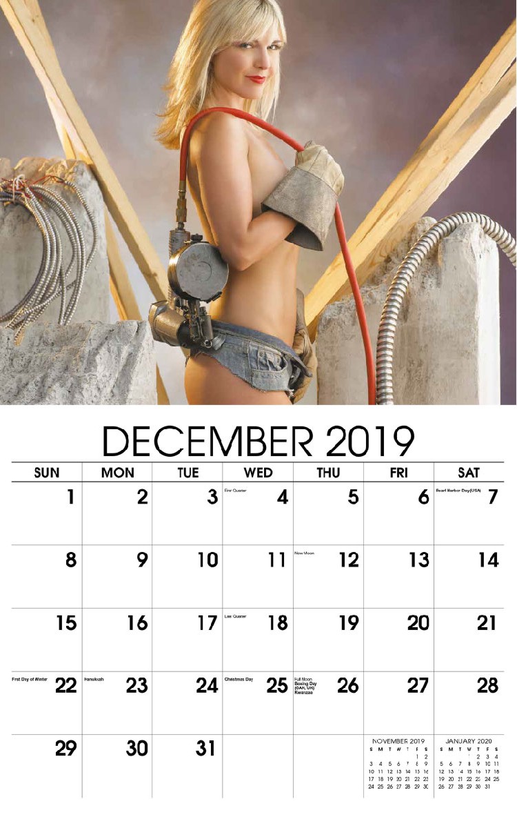 Building Babes Calendar - December