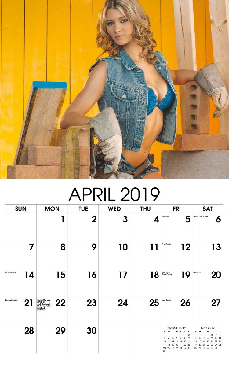 Building Babes Calendar - April