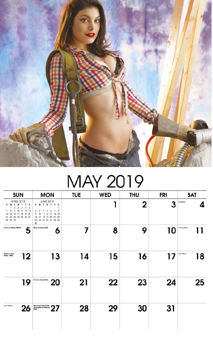 Building Babes Calendar - May