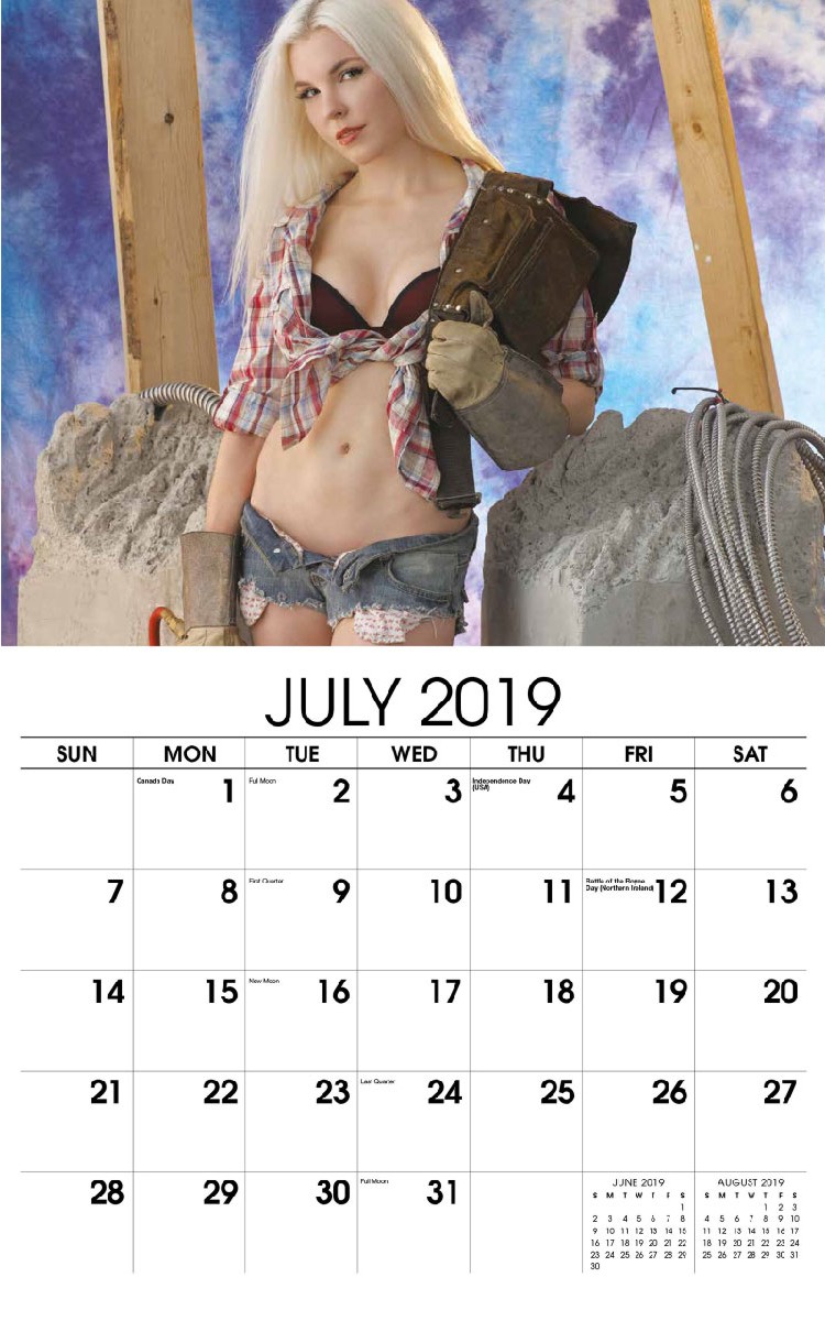 Building Babes Calendar - July