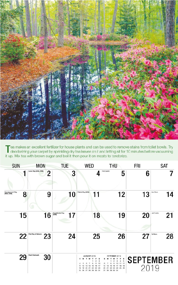 Go Green Calendar - September