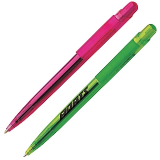 MAMBO Plastic Push Clip Action Ball Point Pen