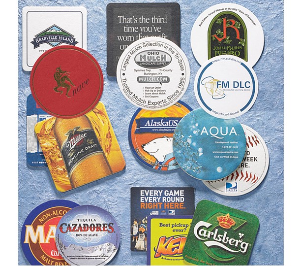 Custom Printed Pulp Board Coasters