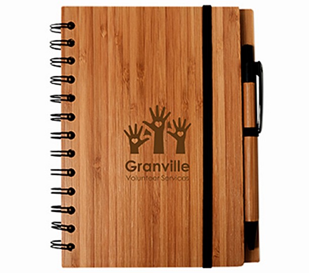 CA9790 - Syracuse Bamboo Cover Notebook