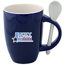 Fuzion Two-Tone Mug with Spoon