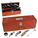 Five Piece Wooden Wine Kit