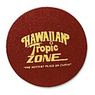 L5661-60-3 - Brown Large Round Single Leather Coaster