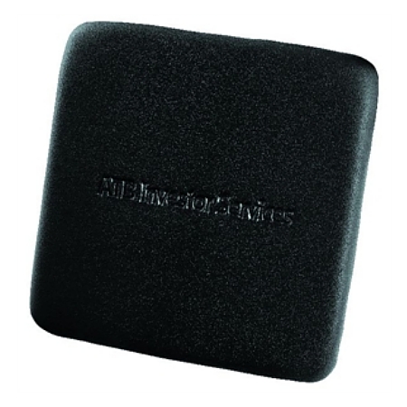 Black Square Genuine Firm Leather Coaster