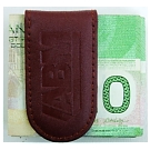 L9205-3 - Leather Money clip brown