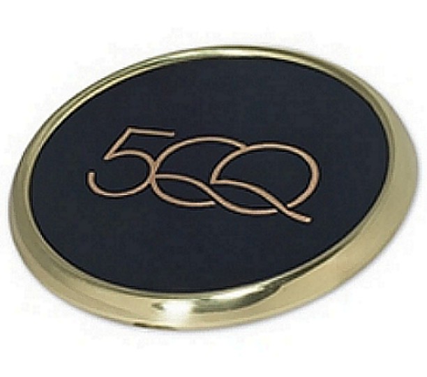L9654 - Polished Brass Single Desktop Coaster