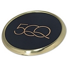 L9654 - Polished Brass Single Desktop Coaster