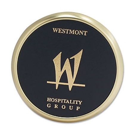 Brushed Brass Single Desktop Coaster
