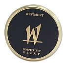 Brushed Brass Single Desktop Coaster