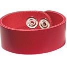 L972-14-7 - 1" Red Leather Bracelet
