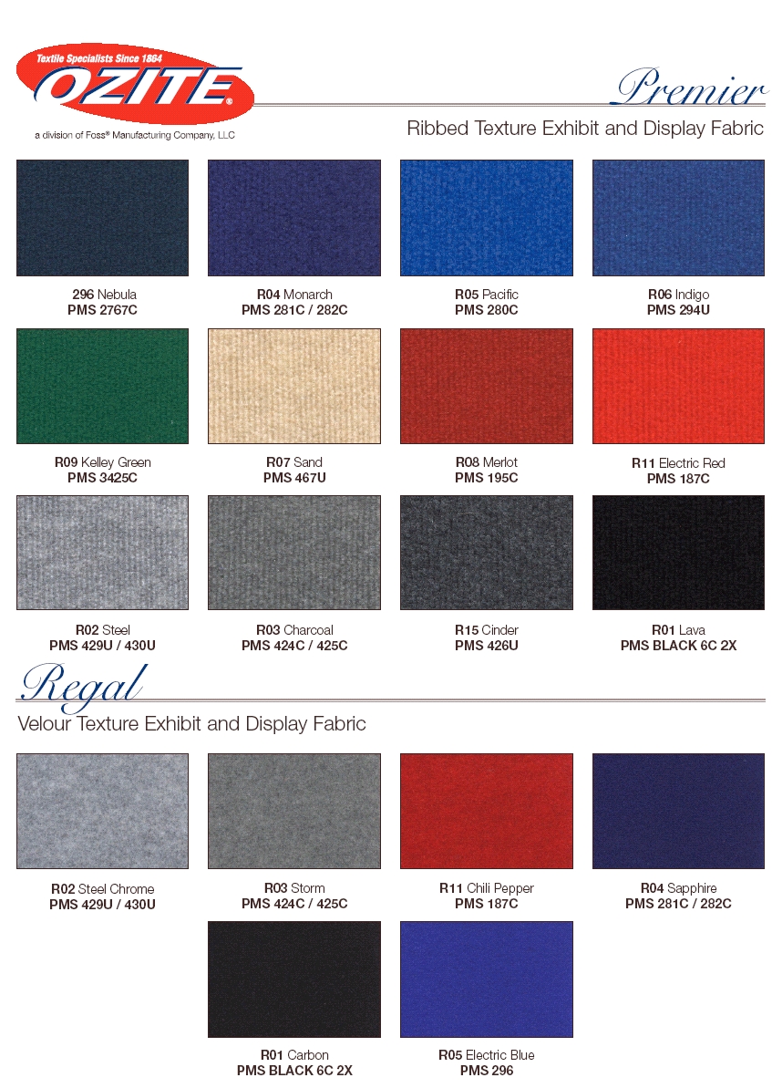 Display Fabric Colours