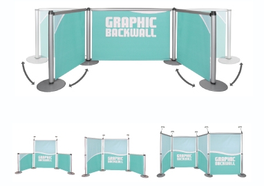 Aero Multi-Option Graphic Backwall Display