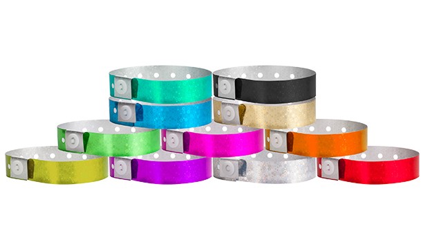 Holographic Snapped Wristbands