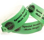 Vinyl Wide Face Wristbands