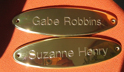 983-095 Brass Doorplate