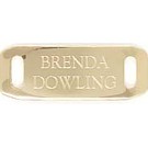 Notched ends Brass Doorplate