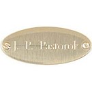 Oval Brass Doorplate