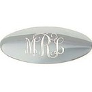 Oval high polished Doorplate