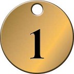 Brass Number Tags
