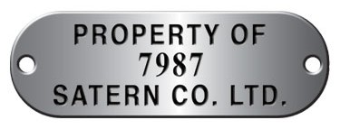 C-38 Aluminum Property Tags