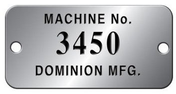 L-33 Aluminum Property Tags