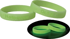 Glow in the dark Silicon Wrisbands
