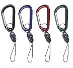 Direct pad printed carabiners