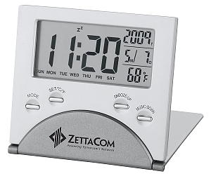 Slim Aluminum Travel Alarm