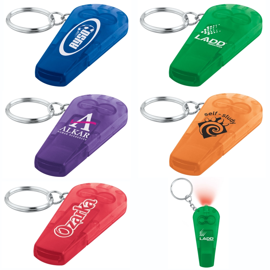 Whistle Key Tag with Light