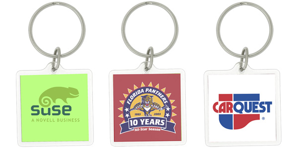 Square Acrylic Key Chain